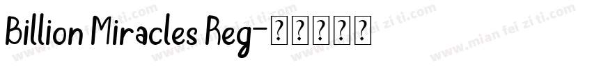 Billion Miracles Reg字体转换